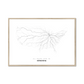 All roads lead to Kenosha (United States of America) Fine Art Map Print