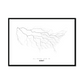 All roads lead to Kent (United States of America) Fine Art Map Print