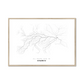 All roads lead to Kharkiv (Ukraine) Fine Art Map Print