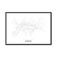 All roads lead to Kherson (Ukraine) Fine Art Map Print