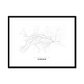 All roads lead to Kherson (Ukraine) Fine Art Map Print