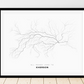 All roads lead to Kherson (Ukraine) Fine Art Map Print