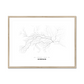 All roads lead to Kherson (Ukraine) Fine Art Map Print