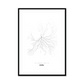 All roads lead to Kiel (Germany) Fine Art Map Print