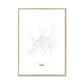 All roads lead to Kiel (Germany) Fine Art Map Print