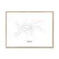All roads lead to Košice (Slovakia) Fine Art Map Print