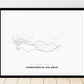 All roads lead to Komsomolsk-on-Amur (Russian Federation) Fine Art Map Print