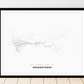 All roads lead to Krasnoyarsk (Russian Federation) Fine Art Map Print