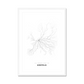 All roads lead to Krefeld (Germany) Fine Art Map Print