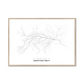 All roads lead to Kropyvnytskyi (Ukraine) Fine Art Map Print