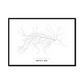 All roads lead to Kryvyi Rih (Ukraine) Fine Art Map Print