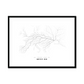 All roads lead to Kryvyi Rih (Ukraine) Fine Art Map Print