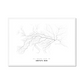 All roads lead to Kryvyi Rih (Ukraine) Fine Art Map Print