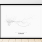 All roads lead to Kurgan (Russian Federation) Fine Art Map Print
