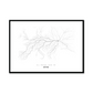 All roads lead to Kyiv (Ukraine) Fine Art Map Print