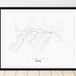 All roads lead to Kyiv (Ukraine) Fine Art Map Print