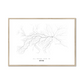 All roads lead to Kyiv (Ukraine) Fine Art Map Print