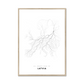 All roads lead to Latvia Fine Art Map Print
