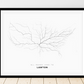 All roads lead to Lawton (United States of America) Fine Art Map Print