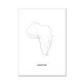 All roads lead to Lesotho Fine Art Map Print