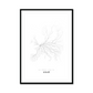 All roads lead to Lille (France) Fine Art Map Print