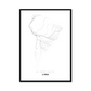 All roads lead to Lima (Peru) Fine Art Map Print