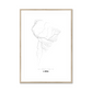 All roads lead to Lima (Peru) Fine Art Map Print
