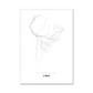All roads lead to Lima (Peru) Fine Art Map Print