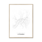 All roads lead to Lithuania Fine Art Map Print