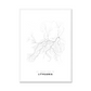 All roads lead to Lithuania Fine Art Map Print