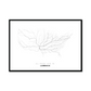 All roads lead to Lubbock (United States of America) Fine Art Map Print