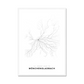 All roads lead to Mönchengladbach (Germany) Fine Art Map Print