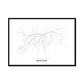 All roads lead to Mahilyow (Belarus) Fine Art Map Print