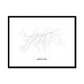 All roads lead to Mahilyow (Belarus) Fine Art Map Print