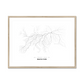 All roads lead to Mahilyow (Belarus) Fine Art Map Print