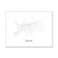 All roads lead to Mahilyow (Belarus) Fine Art Map Print