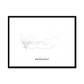 All roads lead to Makhachkala (Russian Federation) Fine Art Map Print