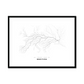 All roads lead to Makiyivka (Ukraine) Fine Art Map Print