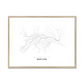All roads lead to Makiyivka (Ukraine) Fine Art Map Print