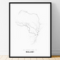 All roads lead to Malawi Fine Art Map Print