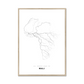 All roads lead to Mali Fine Art Map Print