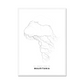 All roads lead to Mauritania Fine Art Map Print