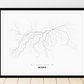All roads lead to Minsk (Belarus) Fine Art Map Print