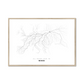 All roads lead to Minsk (Belarus) Fine Art Map Print