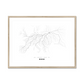 All roads lead to Minsk (Belarus) Fine Art Map Print