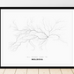 All roads lead to Moldova Fine Art Map Print