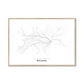 All roads lead to Moldova Fine Art Map Print