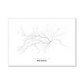 All roads lead to Moldova Fine Art Map Print