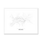 All roads lead to Moldova Fine Art Map Print