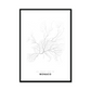 All roads lead to Monaco (Monaco) Fine Art Map Print